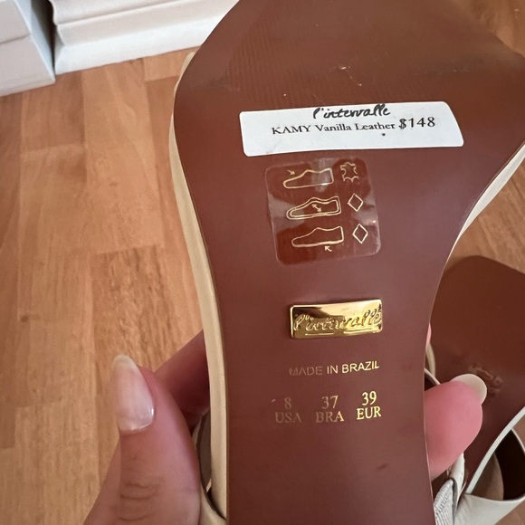 L’Intervalle - Cream Block Heel - Picture 4 of 4